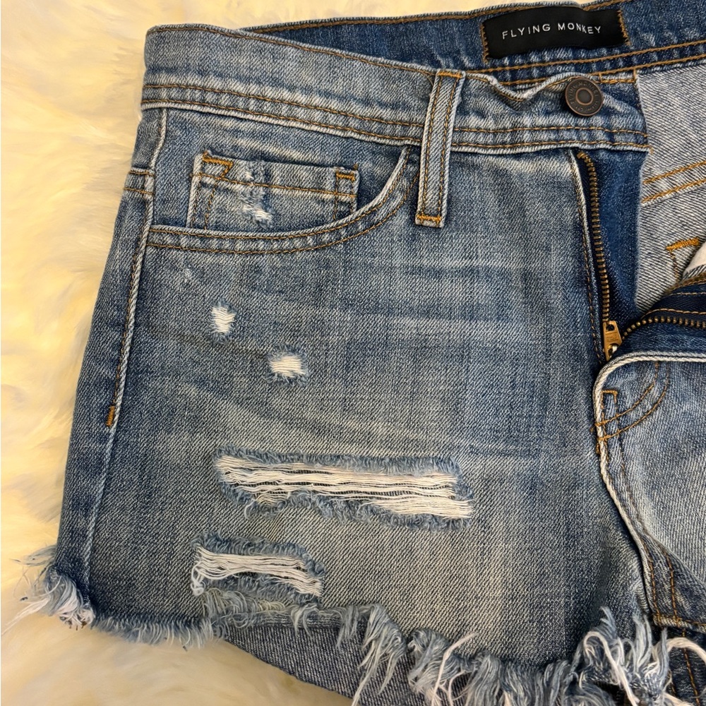 Flying Monkey Cut-off Jean shorts Festival size 25